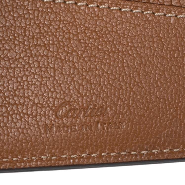 Pre Owned Cartier Black Leather Passport Holder