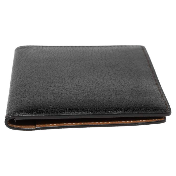 Pre Owned Cartier Black Leather Passport Holder