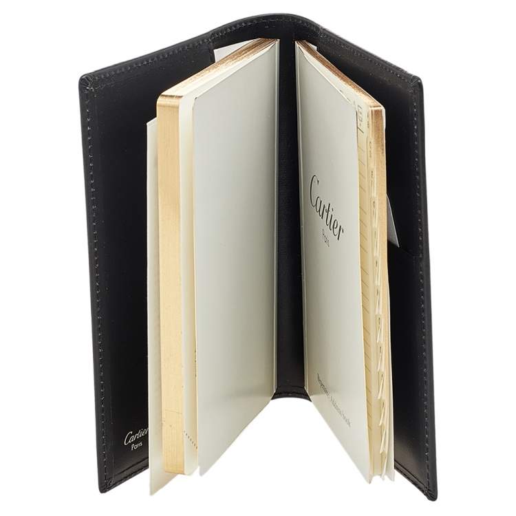 Cartier Black Leather Notebook Cover Cartier TLC