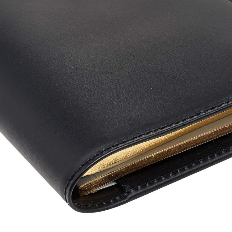 Pre Owned Cartier Black Leather Notebook Cover