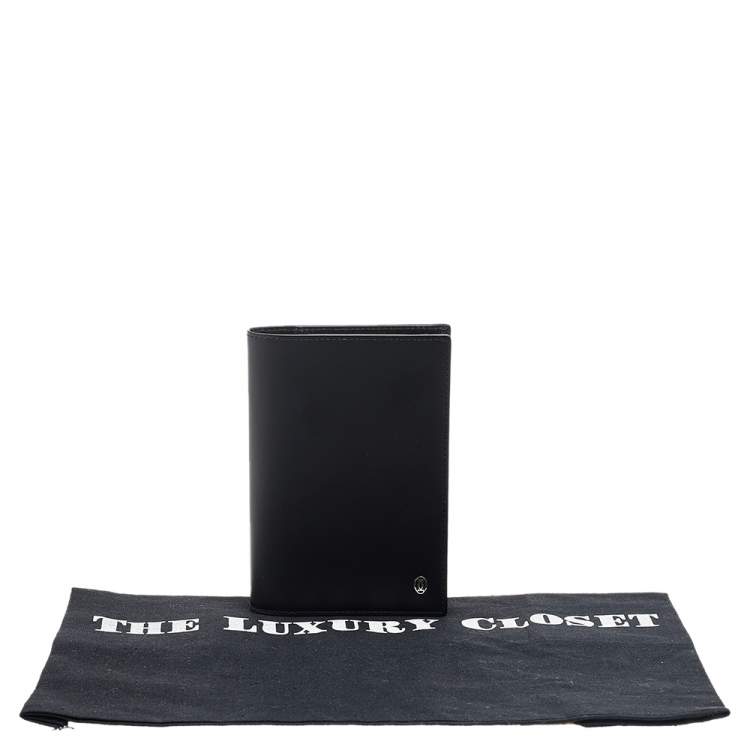 Pre Owned Cartier Black Leather Notebook Cover