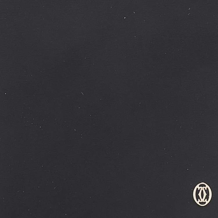 Pre Owned Cartier Black Leather Notebook Cover