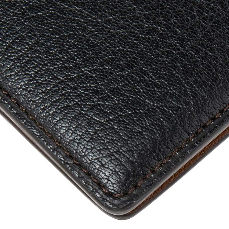 Pre Owned Cartier Black Leather Passport Holder