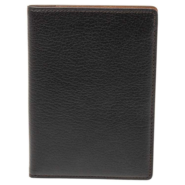 Pre Owned Cartier Black Leather Passport Holder