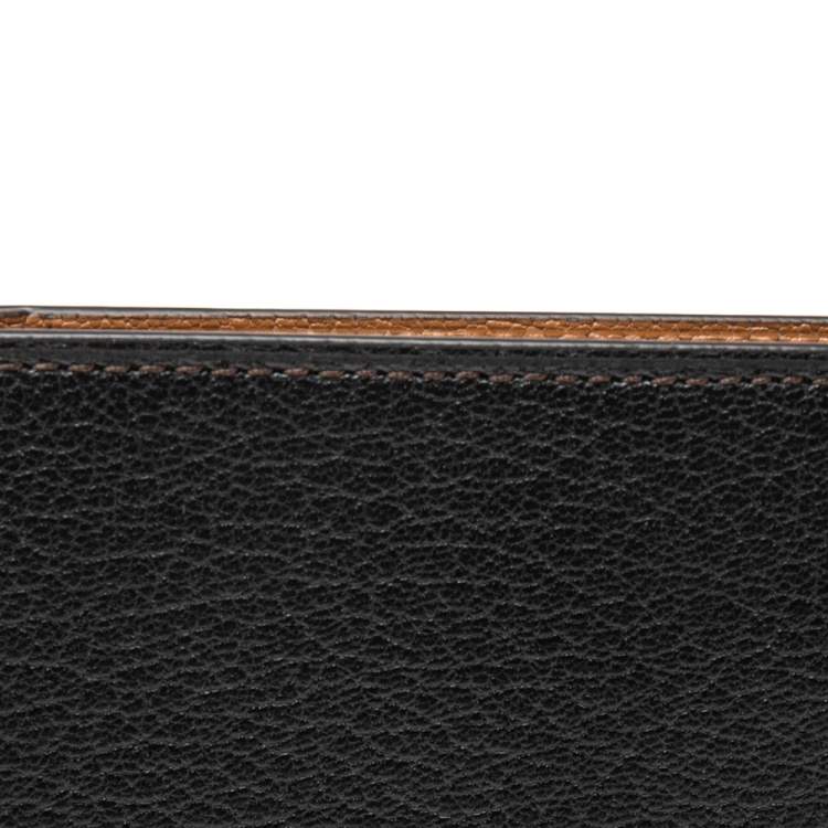 Pre Owned Cartier Black Leather Passport Holder