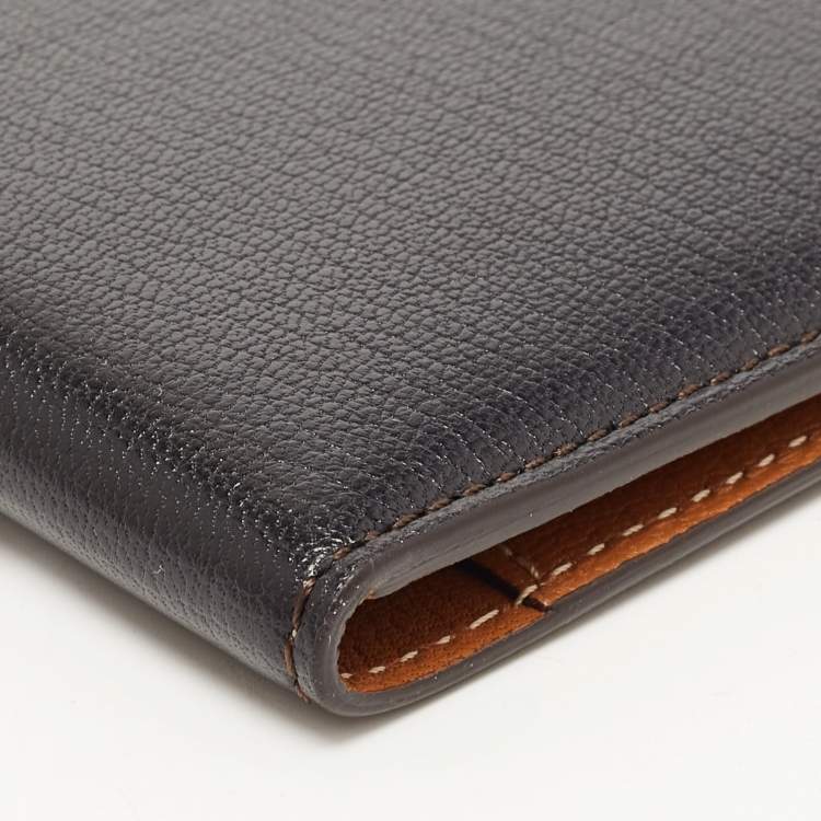 Pre Owned Cartier Black Leather Passport Holder