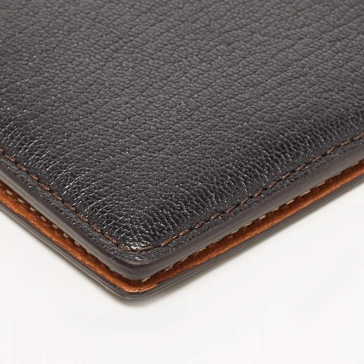 Pre Owned Cartier Black Leather Passport Holder