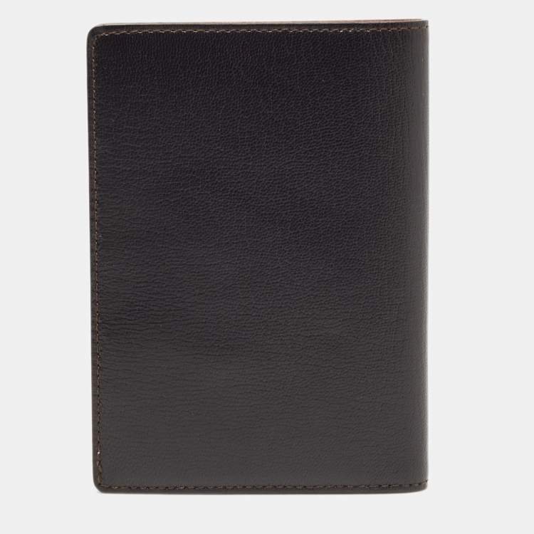 Pre Owned Cartier Black Leather Passport Holder