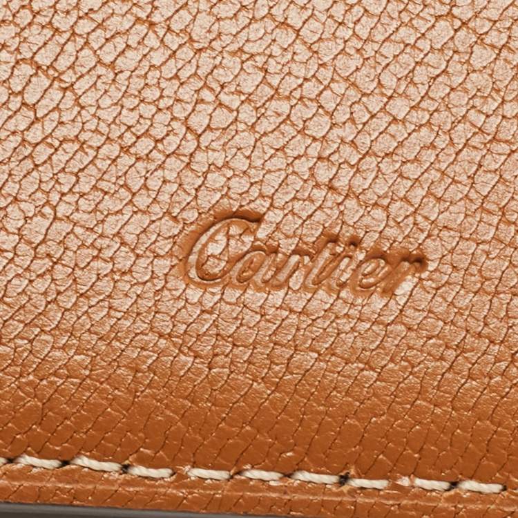 Pre Owned Cartier Black Leather Passport Holder