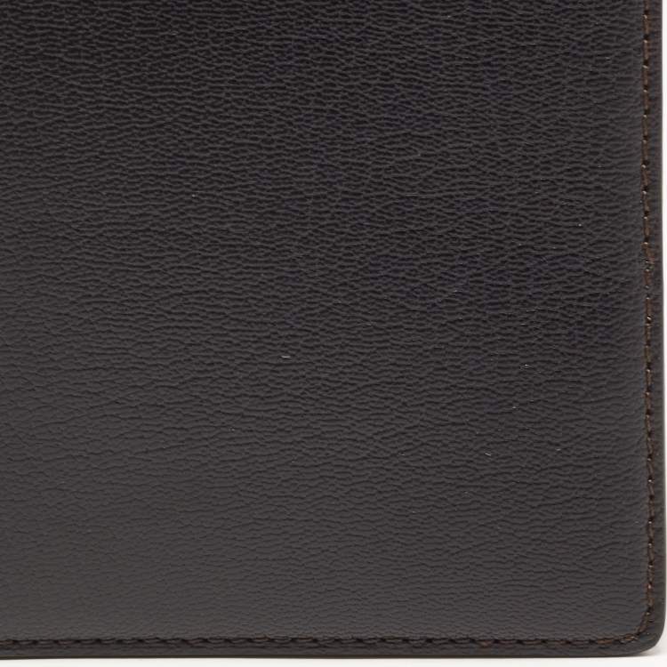 Pre Owned Cartier Black Leather Passport Holder