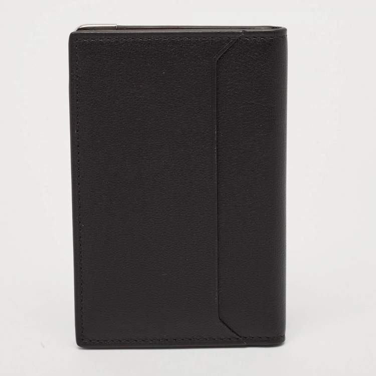 Pre Owned Cartier Black Leather Must de Cartier Card Holder