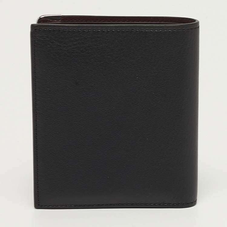 Pre Owned Cartier Must de Cartier Black Leather Multiple Bifold Wallet