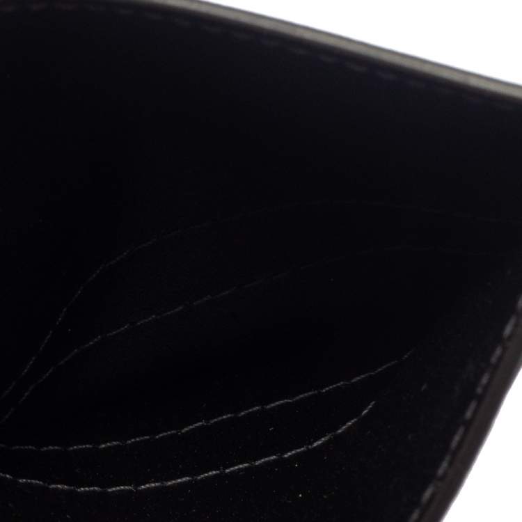 Pre Owned Cartier Black Leather Simple Card Holder