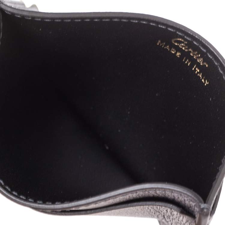 مملوكة مسبقًا Cartier Black Leather Must de Cartier Card Holder
