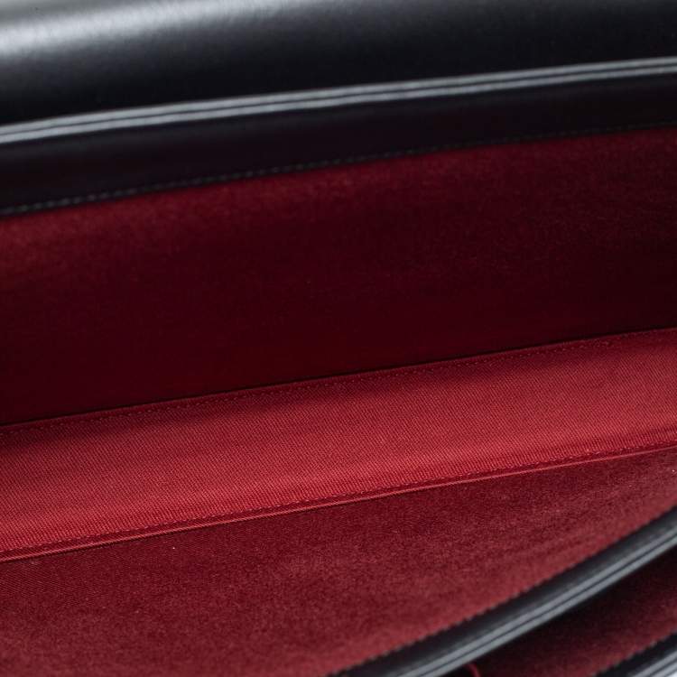 مملوكة مسبقًا Cartier Black Leather Must De Cartier Briefcase
