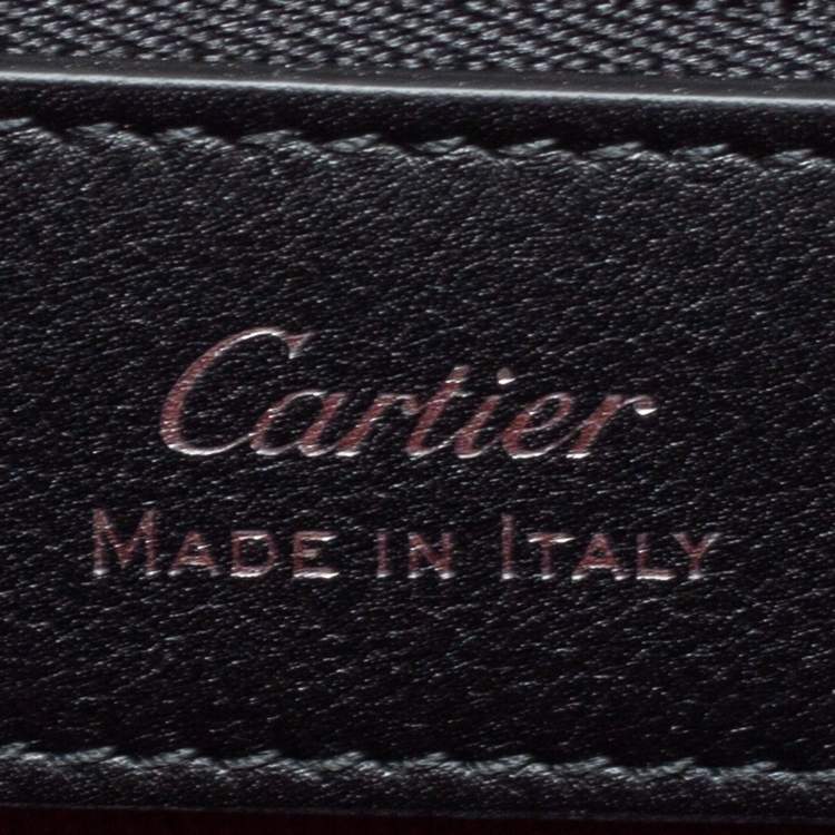 مملوكة مسبقًا Cartier Black Leather Must De Cartier Briefcase