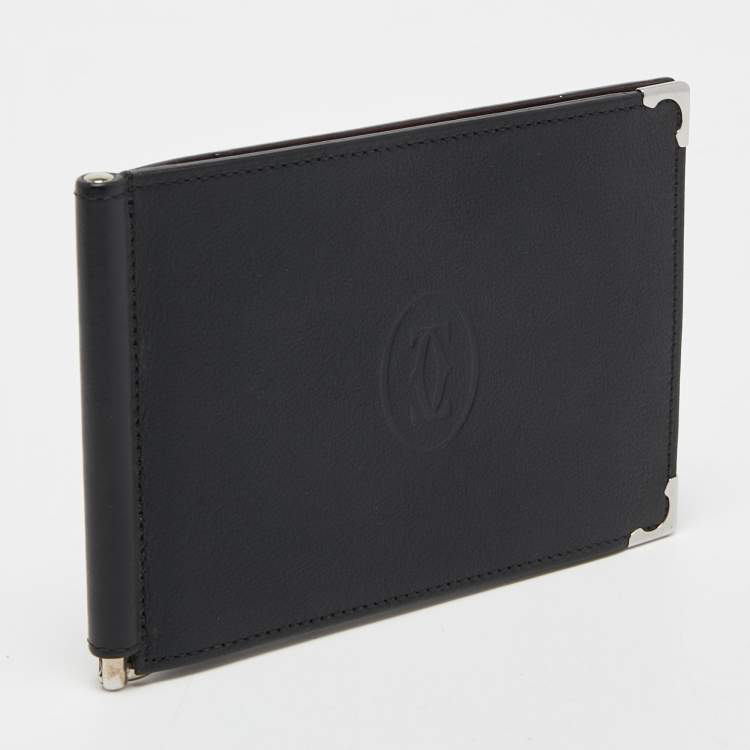 Pre Owned Cartier Red Leather Must de Cartier Money Clip Wallet