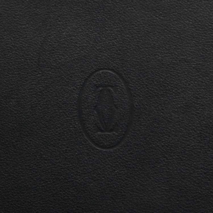 Pre Owned Cartier Red Leather Must de Cartier Money Clip Wallet