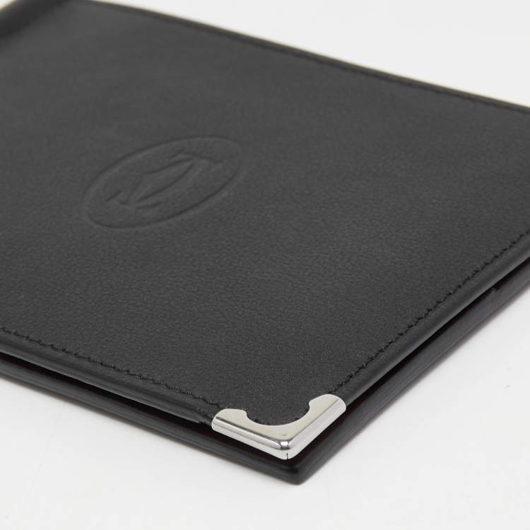Pre Owned Cartier Red Leather Must de Cartier Money Clip Wallet