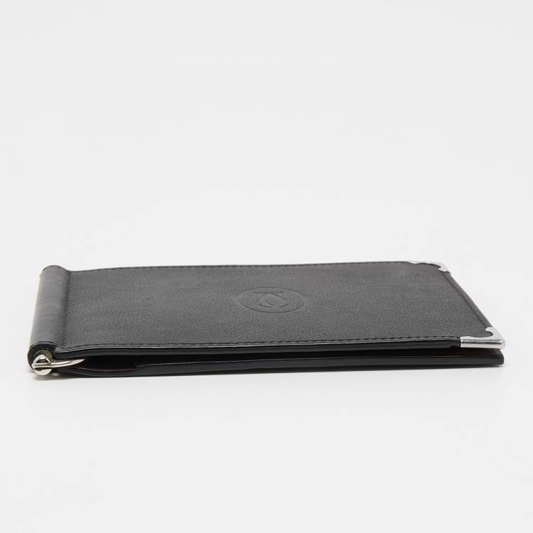 Pre Owned Cartier Red Leather Must de Cartier Money Clip Wallet
