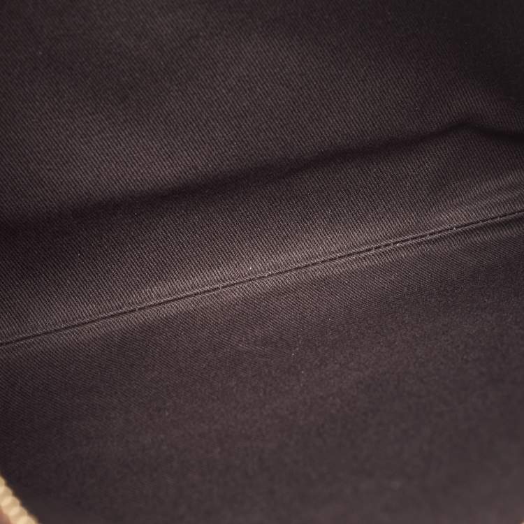 Pre Owned Cartier Burgundy Leather Must de Cartier Portfolio Bag