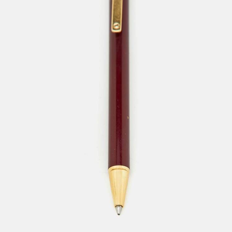 Pre Owned Cartier Santos de Cartier Gold Tone Ballpoint Pen
