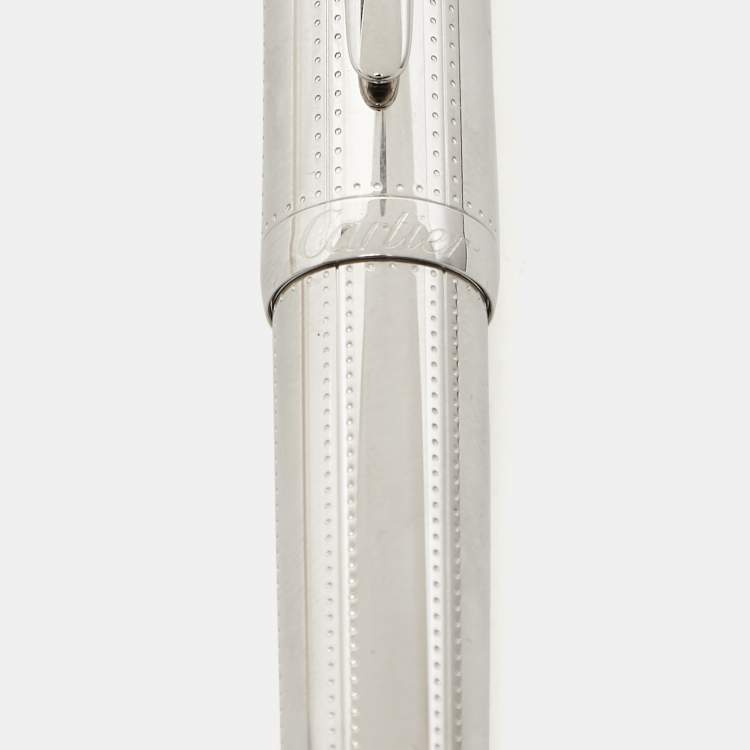 Pre Owned Cartier R de Cartier Resin Palladium Plated Rollerball Pen