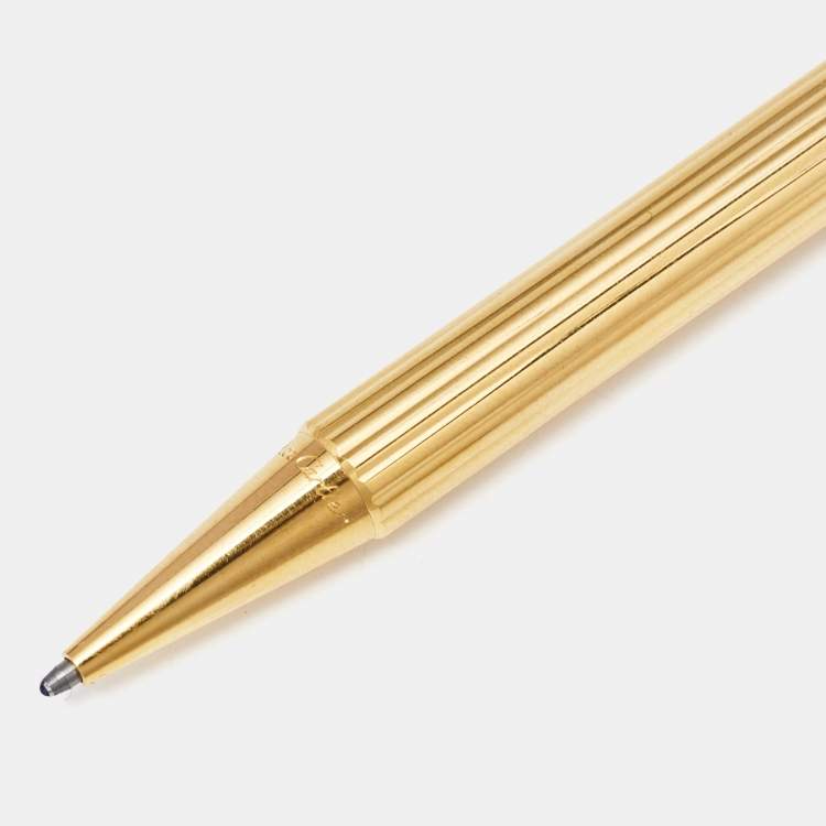 Pre Owned Cartier Must de Cartier Enamel Three Tone Metal Ballpoint Pen