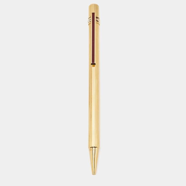 Pre Owned Cartier Must de Cartier Enamel Three Tone Metal Ballpoint Pen