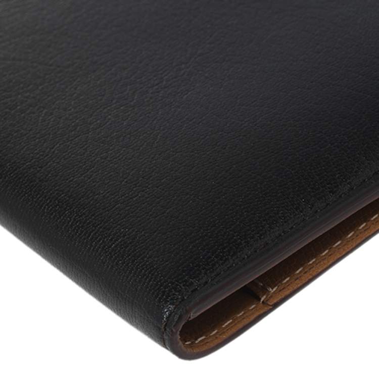 Pre Owned Cartier Black Leather Passport Holder