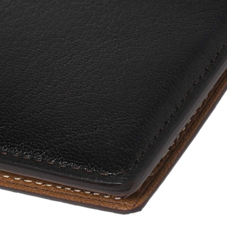 Pre Owned Cartier Black Leather Passport Holder