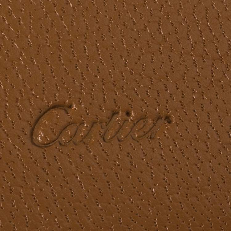 Pre Owned Cartier Black Leather Passport Holder