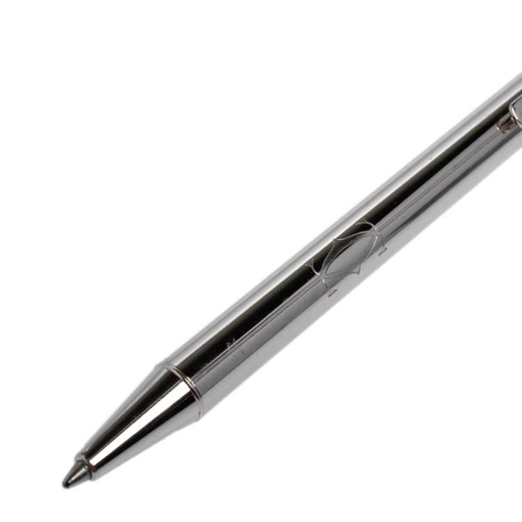 Pre Owned Cartier Silver Tone Must de Cartier Ballpoint Pen