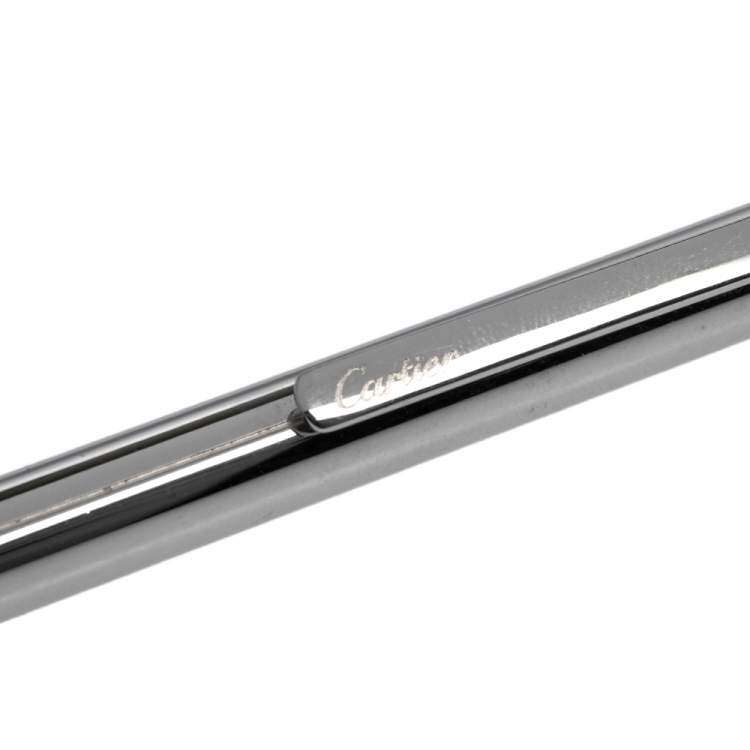 Pre Owned Cartier Silver Tone Must de Cartier Ballpoint Pen