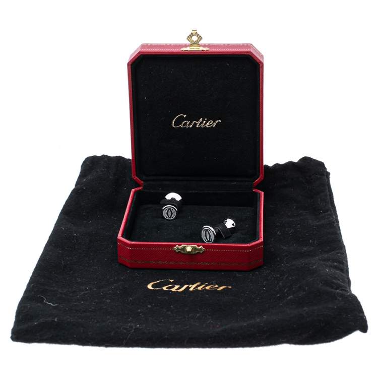 Pre Owned Cartier Diabolo de Cartier Silver Sterling Silver Cufflinks