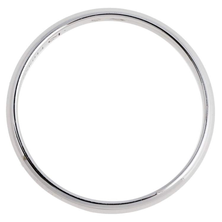 Pre Owned Cartier 1895 Platinum Narrow Wedding Band Size 66