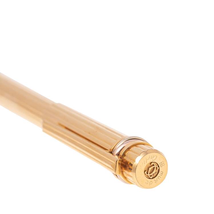 Pre Owned Cartier Gold Plated Must de Cartier Fountain Pen
