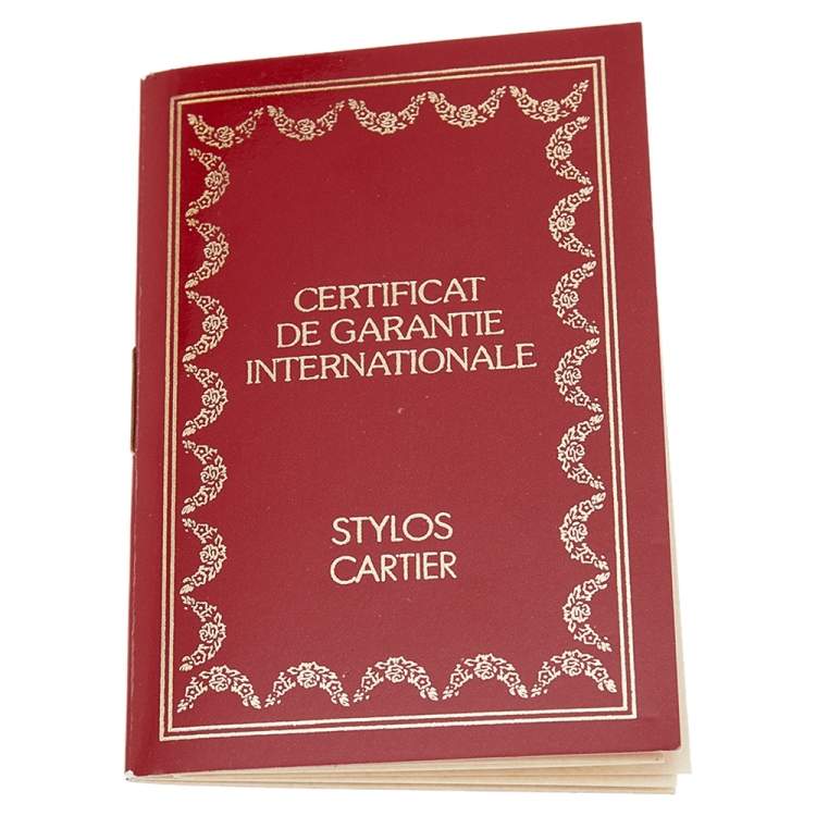 Pre Owned Cartier Burgundy Leather Happy Birthday Agenda Cover