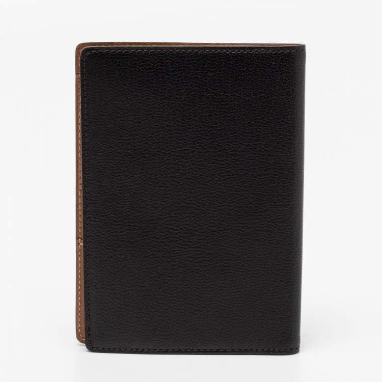 Pre Owned Cartier Black Leather Passport Holder