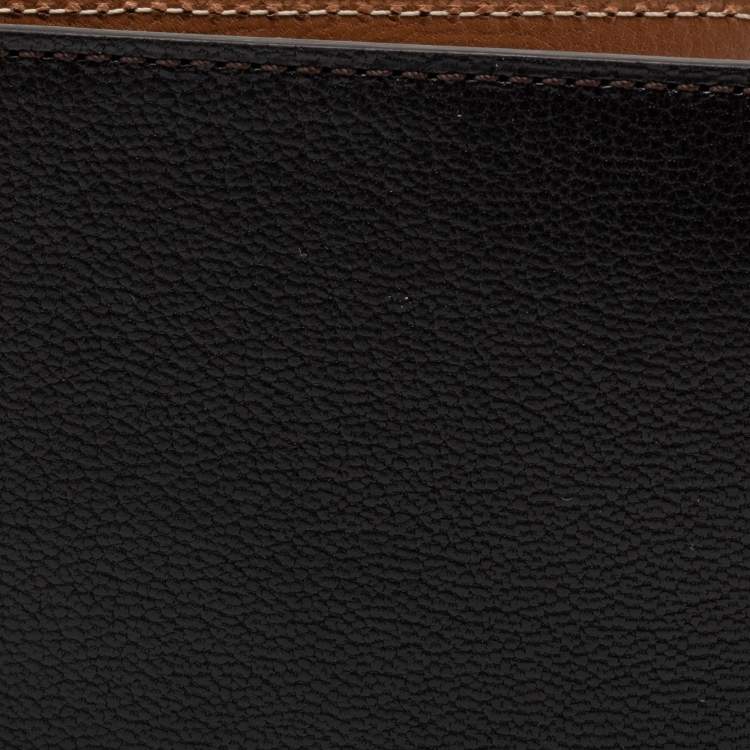 Pre Owned Cartier Black Leather Passport Holder