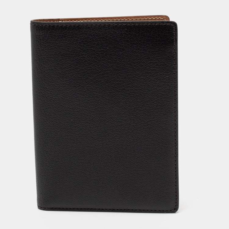 Pre Owned Cartier Black Leather Passport Holder