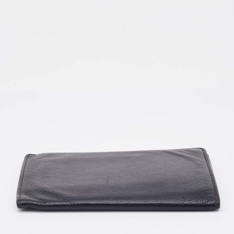 Pre Owned Cartier Black Leather Passport Holder