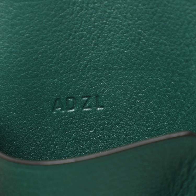 Pre Owned Cartier Green Leather Le Must De Cartier Card Holder