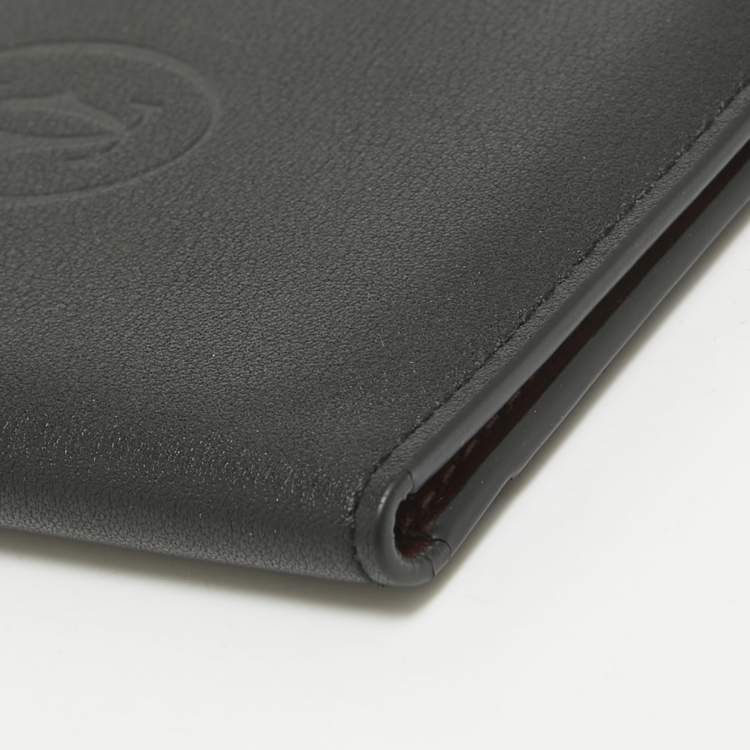 Pre Owned Cartier Black Leather Must de Cartier Card Holder