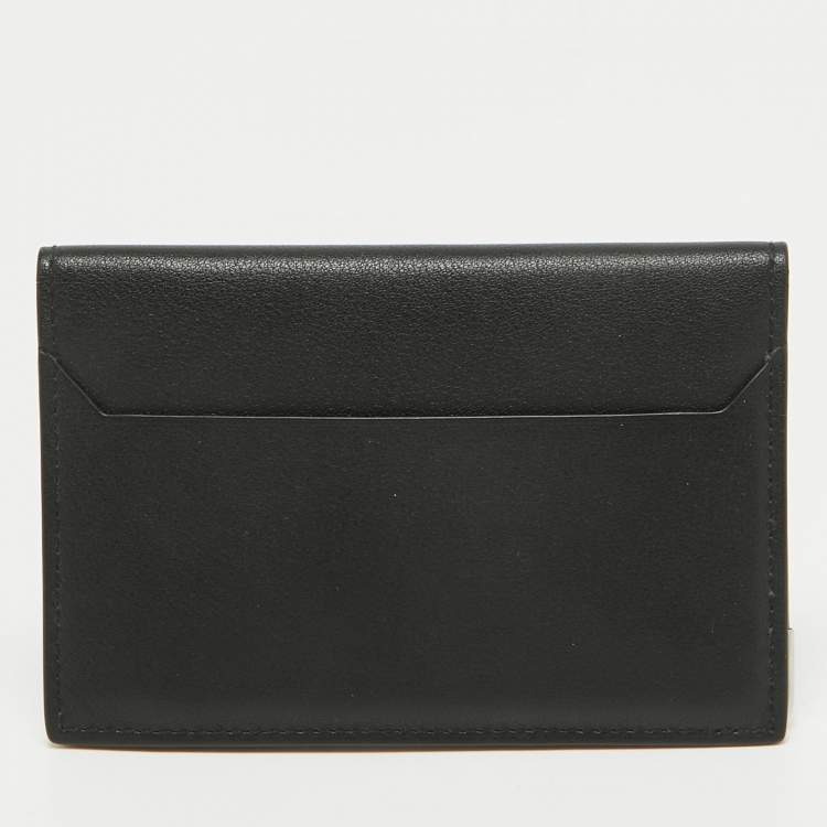 Pre Owned Cartier Black Leather Must de Cartier Card Holder