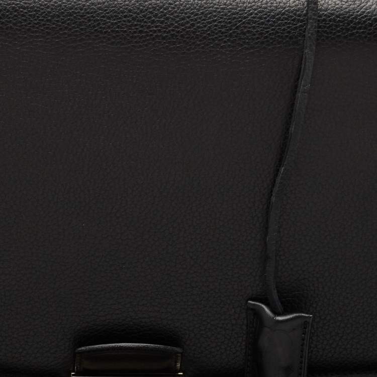 Pre Owned Cartier Black Leather Pasha Briefcase