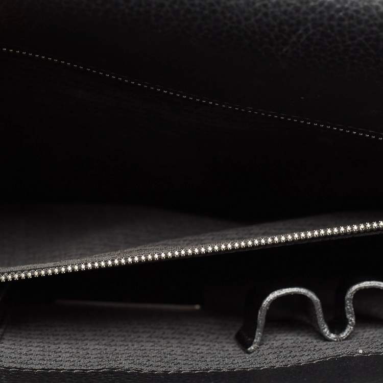 Pre Owned Cartier Black Leather Pasha Briefcase