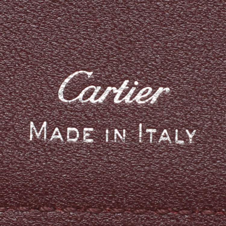 Pre Owned Cartier Black Leather Le Must De Cartier Card Holder