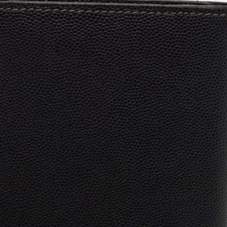 Pre Owned Cartier Black Leather Must de Cartier Long Wallet
