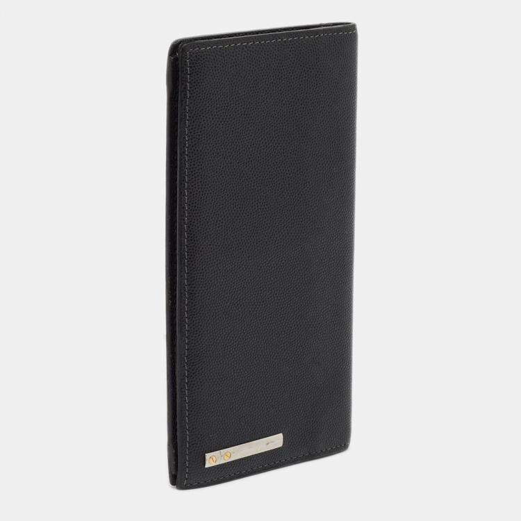 Pre Owned Cartier Black Leather Must de Cartier Long Wallet